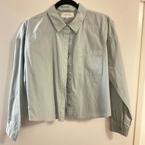 Pink Rose Casual Striped Button Down Shirt